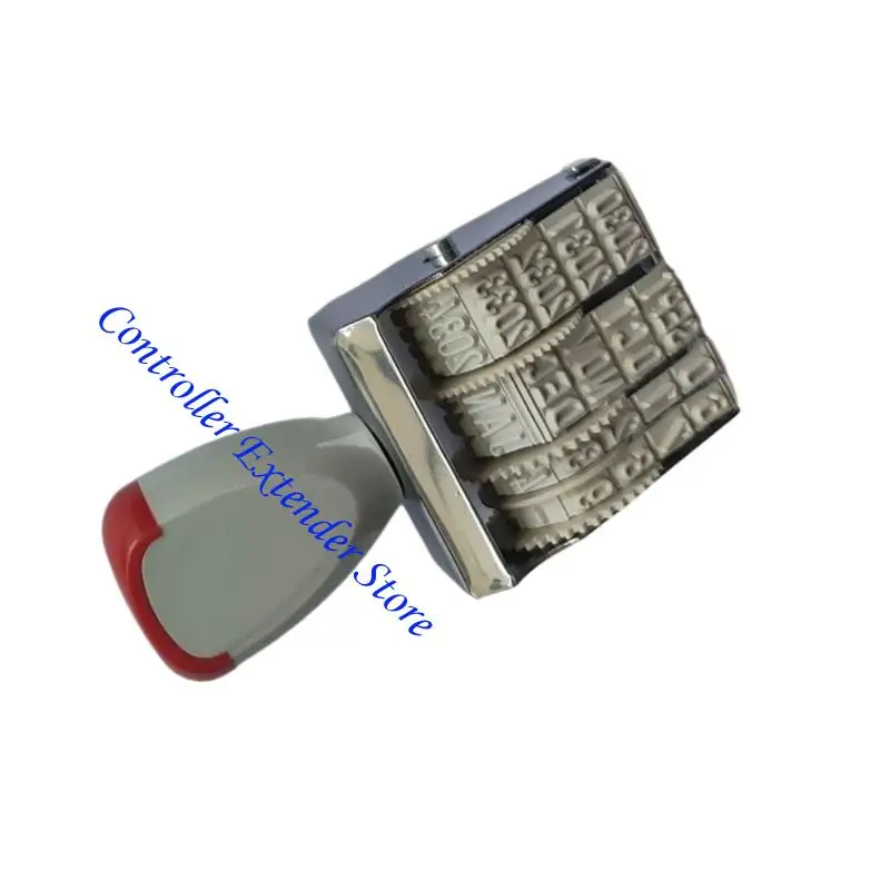 N84B Inglés/Español/Fecha French Sello Número plástico Sello Dígitos Ajustable Número Estample Sello tinción Sello para