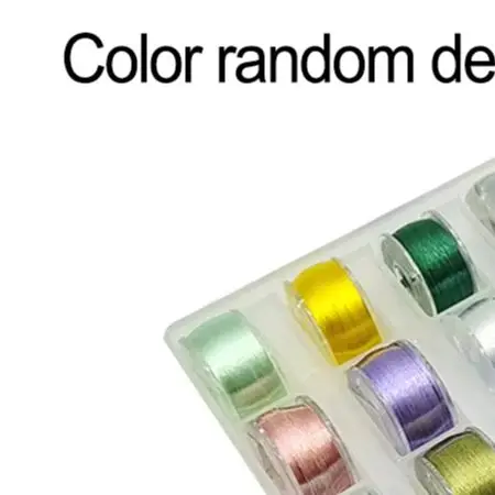 /200D /Spool /Fly Tying Thread 25 Rolls Random Color Polyester Lure Bait Making Tool With Bobbin Holder For Hook Knotting Body B