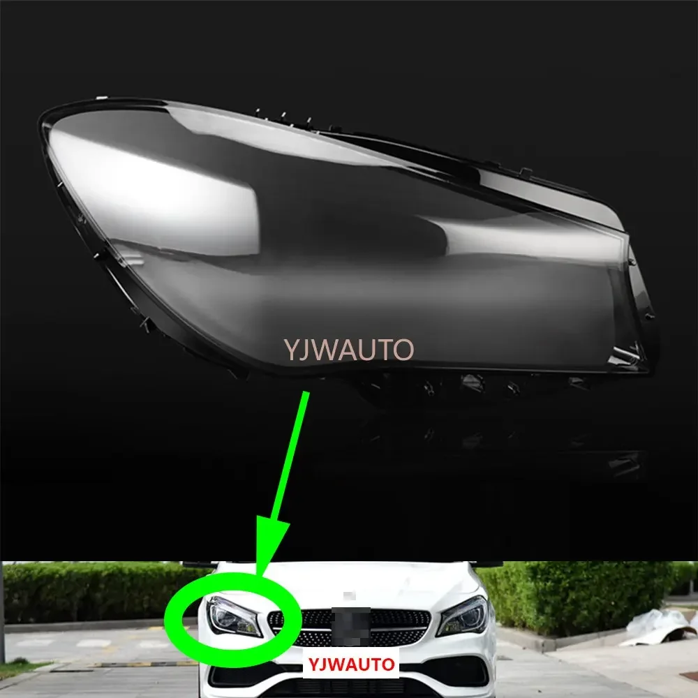 

Для Mercedes-Benz W117 CLA 2016 2017 2018 2019, крышка фары, автомобильная фара, линза, стекло, замена переднего авто корпуса