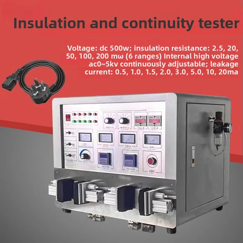 Semi-automatic high voltage insulation conduction tester Cable plug insulation tester High voltage conduction
