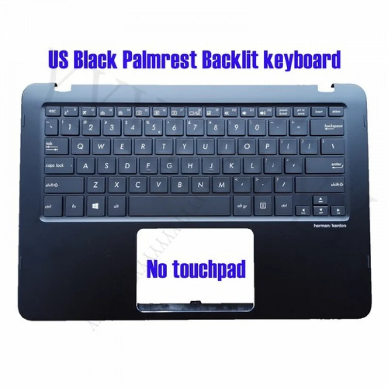 

Q США Черная клавиатура с подсветкой для рук для Asus U360U UX360UA Q324U Q324UA