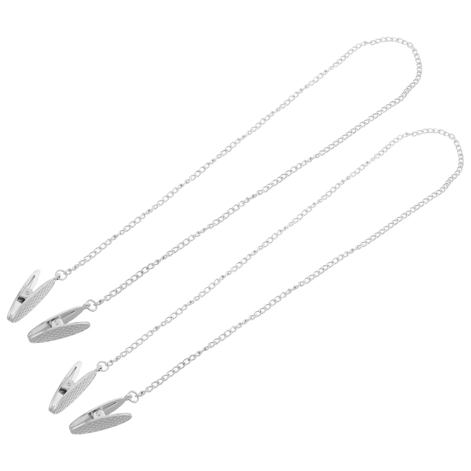 2Pcs Baby Bib Clip Napkin Chain Holder Durable Zinc Alloy Stroller Feeding Pacifier Dinner Clip Dummy Holder Bib Clips