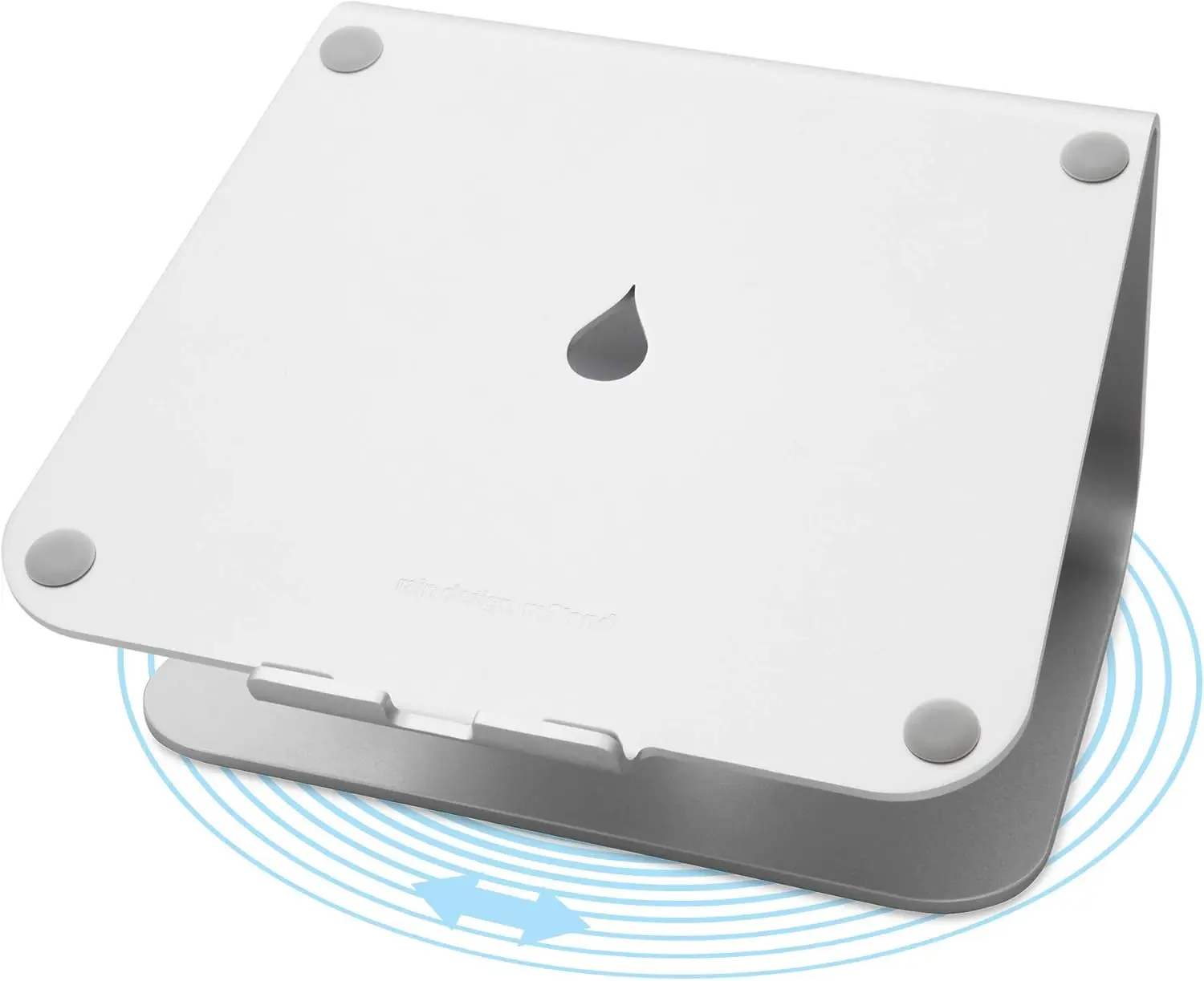 

360-Degree Swivel Laptop Stand with Tilt Design for Better Ergonomics and Airflow, Silver