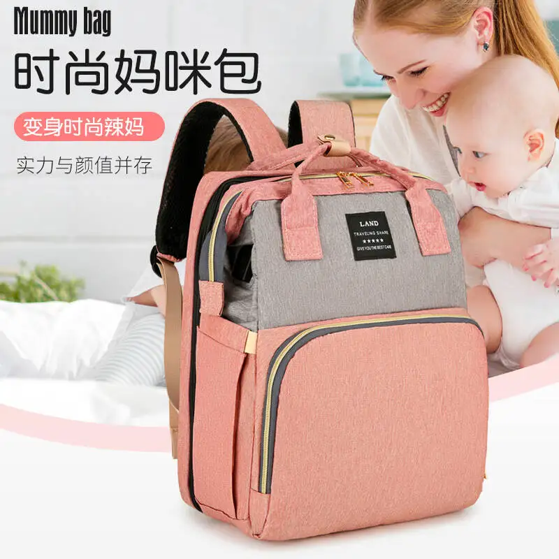 New Baby Diaper Bag Backpack, Baby Bags for Boys Girls, Diaper Backpack Bag with a Changing Station, Large Travel Back Pack