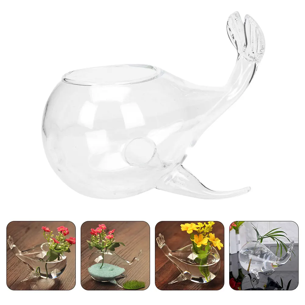 

Flower Vessel Vase Crystal Vases Cute Clear for Flowers Decorative Glass Decorate