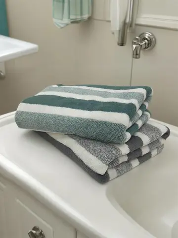 1-pack thick bath towel, strong water absorption and quick drying, non shedding, durable - very suitable for families, beaches,