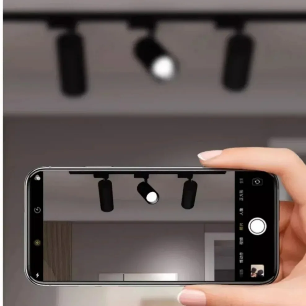 أضواء المسارات COB بقعة Led 220 فولت السكك الحديدية الإضاءة LED متجر الملابس السكك الحديدية مصابيح كشاف صغيرة الحجم مجموعة تركيبات مصباح السقف المنزلي لغرفة المعيشة