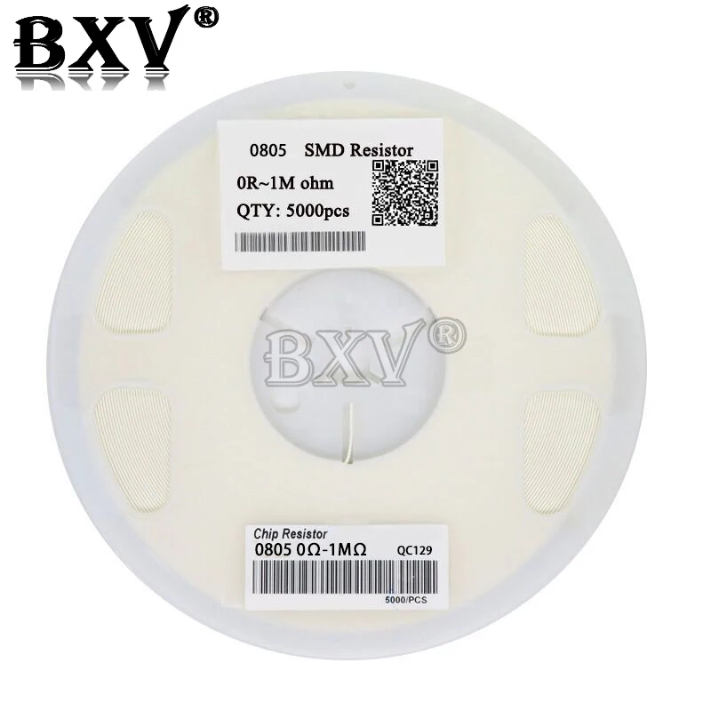 

5000PCS 0805 SMD 1/4W 0R ~ 10M Chip Resistor 0 10R 100R 220R 330R 470R 1K 4.7K 10K 47K 100K 0 10 100 330 470 Ohm