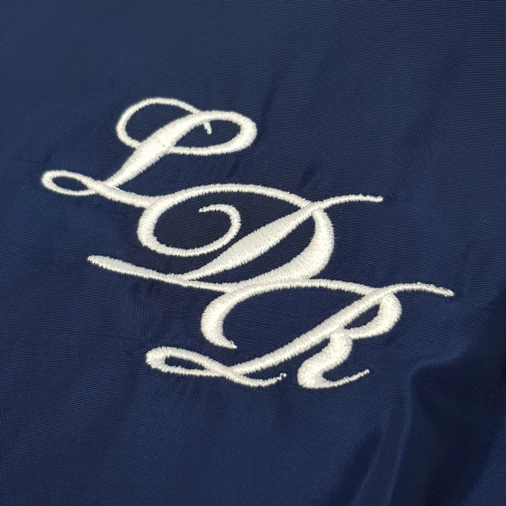 Lana Del Rey Heren-En Dames Racejack Geborduurd Patch Top Herdenkings Ldr Marineblauwe Race T-Shirt Jas Kleding