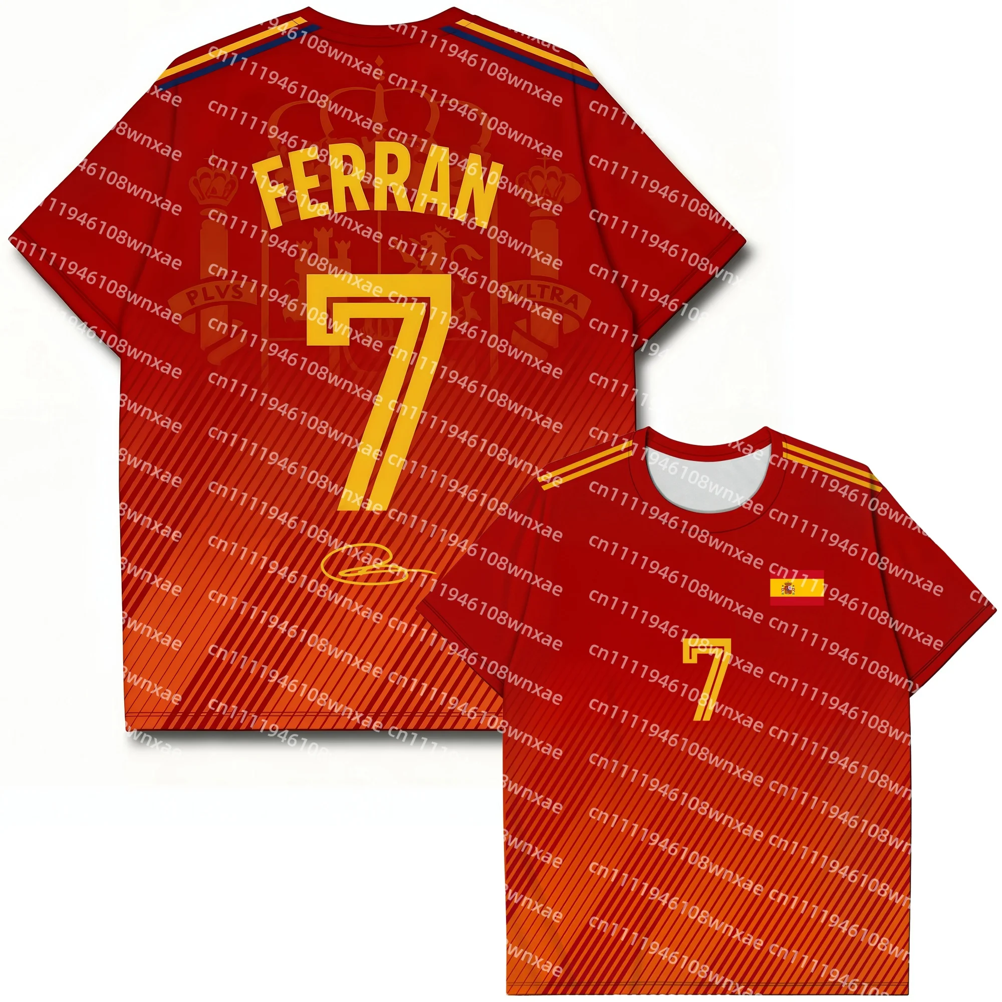 Explosions Spain NO.19 Fußball Schnelltrocknendes T-Shirt Alle Größen Kurzarm O-Ausschnitt Fußball Yamal Fans Cheer Jersey – Detail 9