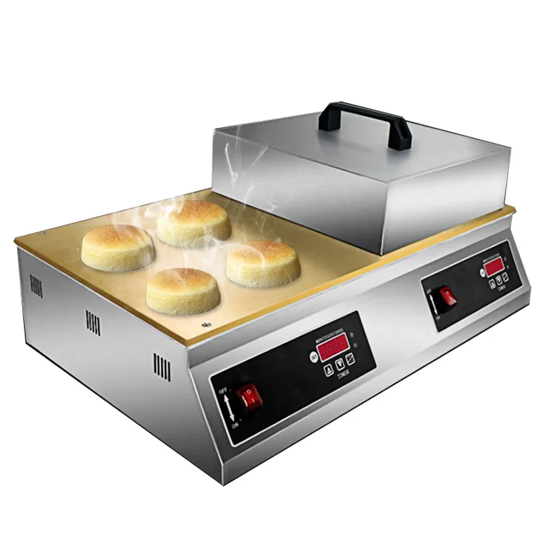 Sponge Cake Maker Commercial Kitchen Equipment Easy Operating Mini Pancake Souffle Baking Machine For Dessert Snack Bar