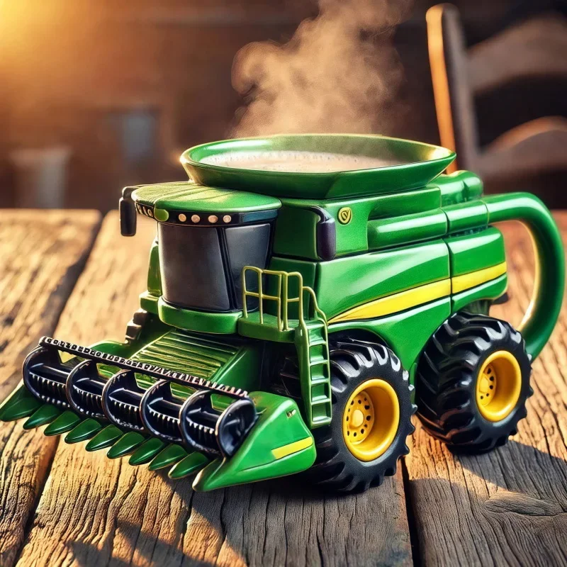 Funny Truck Coffee Cup Handcrafted Durable Semi-trailer Shaped Ceramic Decorations for Truck Driver Christmas gift coffee mug