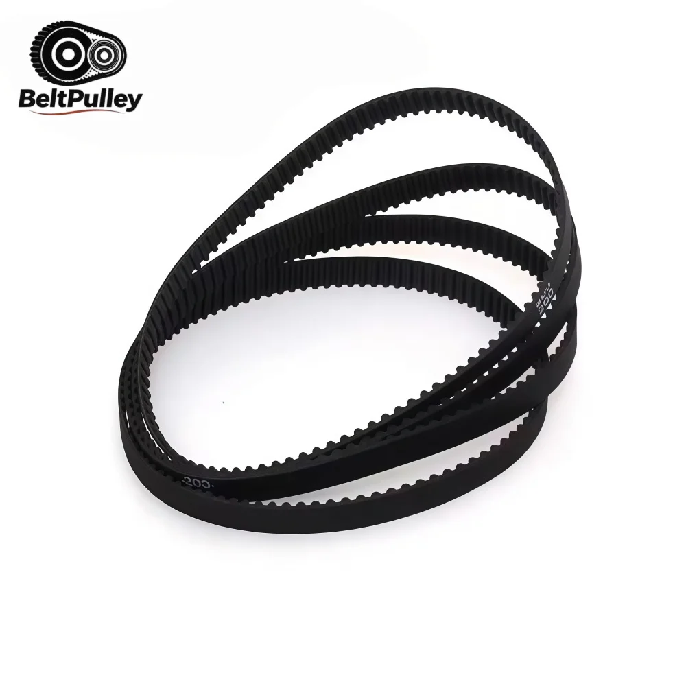2GT Timing Belt Length 406-634mm 203-317T 6/10mm Wide Rubber for 3D Printer CNC Engraver Parts