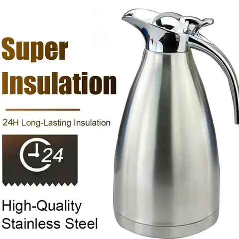 1.5L 2L 대형 더블 레이어 스테인레스 스틸 보온병 병 홈 바 열 플라스크 주전자 차 커피 뜨거운 물 주전자 절연 냄비 Best5 1.5L 2L 대형 더블 레이어 스테인레스 스틸 보온병 병 홈 바 열 플라스크 주전자 차 커피 뜨거운 물 주전자 절연 냄비 Best5