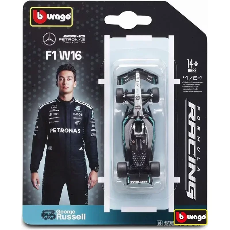 جديد Bburago 1:64 F1 2025 SF25 RB21 MCL39 W16E 2025 ماكس Verstappen سبيكة دييكاست نموذج سيارة تحصيل #5