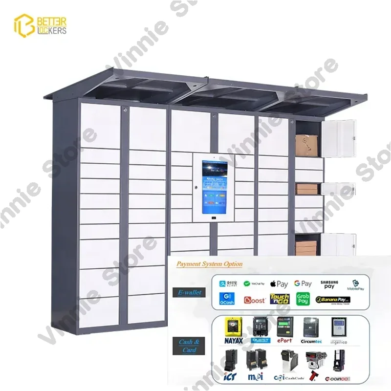 24/7 Self-service Automatic Smart Lockers Last Mile Smart Parcel Delivery Locker