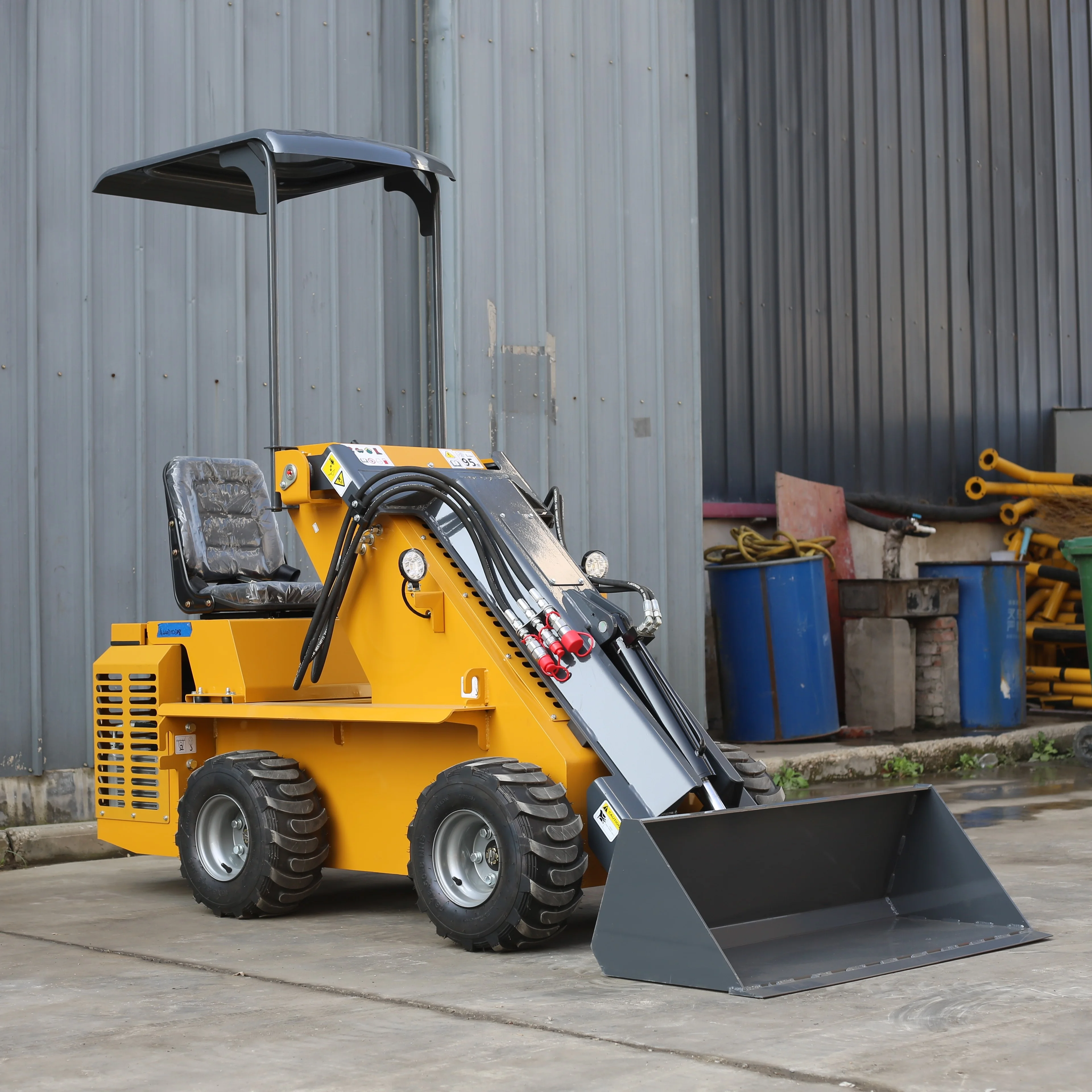 Skid Steer Loader Customized Mini loader Skidsteer loader Diesel loader Front loader Free shipping Kubota Euro V Small Loader