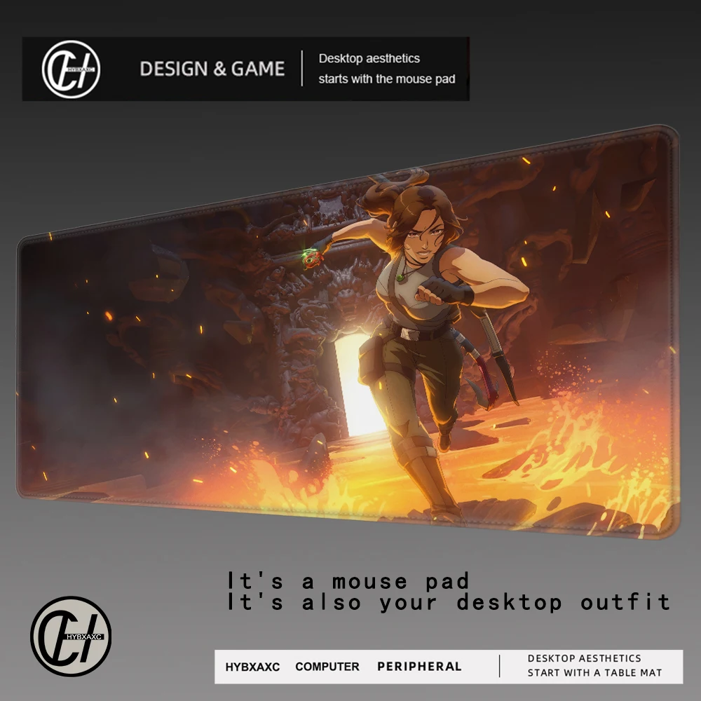 

Tomb Raider Lara Croft Mouse Pad Keyboard Mousepad large 1200X600 mm Desk Mat PC Gamer Office Carpet Home Table pad
