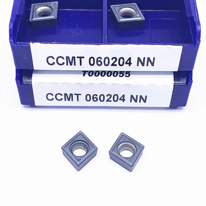 CCMT060204 NN LT10 CCMT09T304-NN LT10 LAMINA คาร์ไบด์แทรกเครื่องมือกลึงใบมีดมิลลิ่งใส่ Mesin Bubut CNC แมชชีนนิ่งเซ็นเตอร์