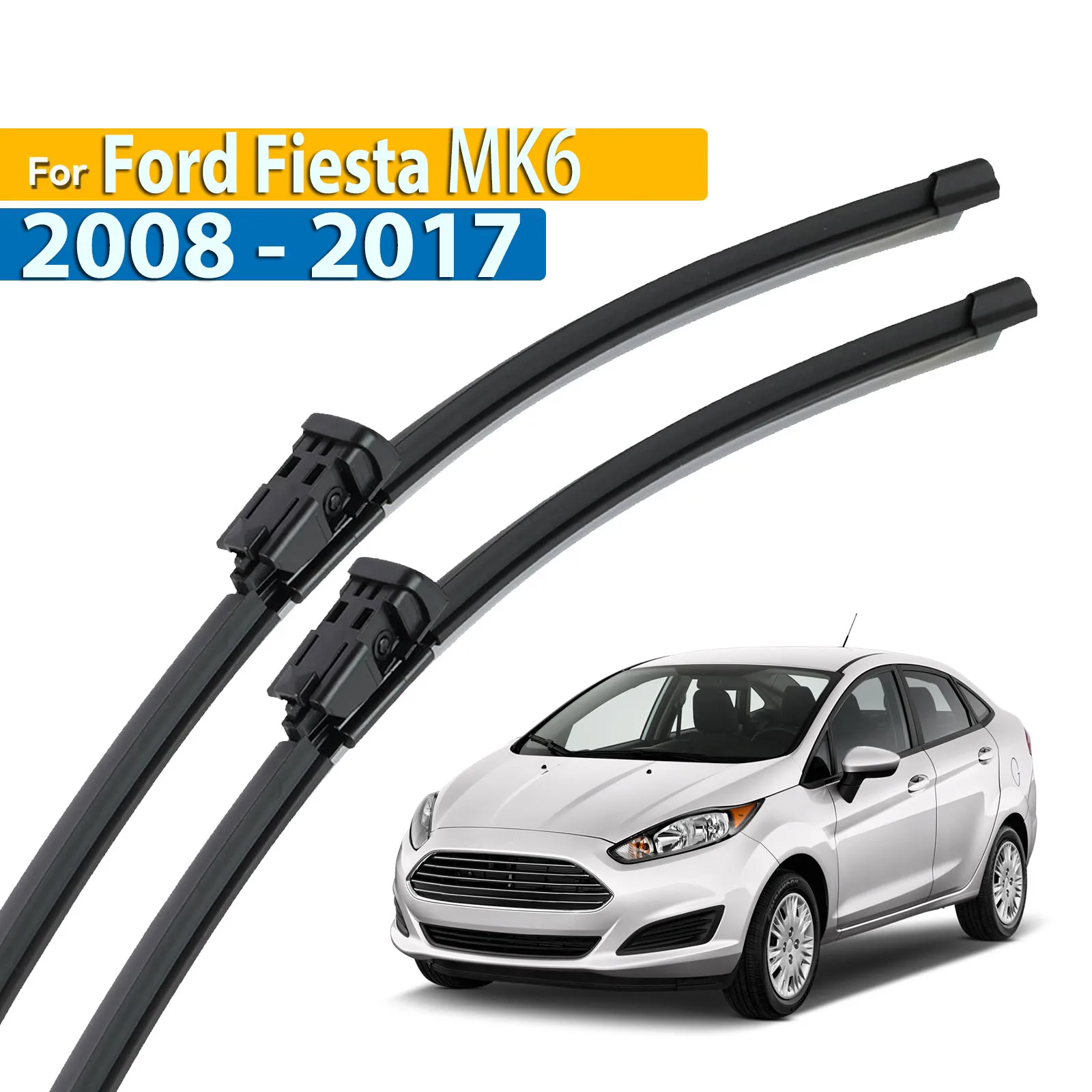 

Erick's Wiper LHD Front Wiper Blades For Ford Fiesta 6 2008 - 2017 Windshield Windscreen Clean Window Car Rain Brushes 26"15"