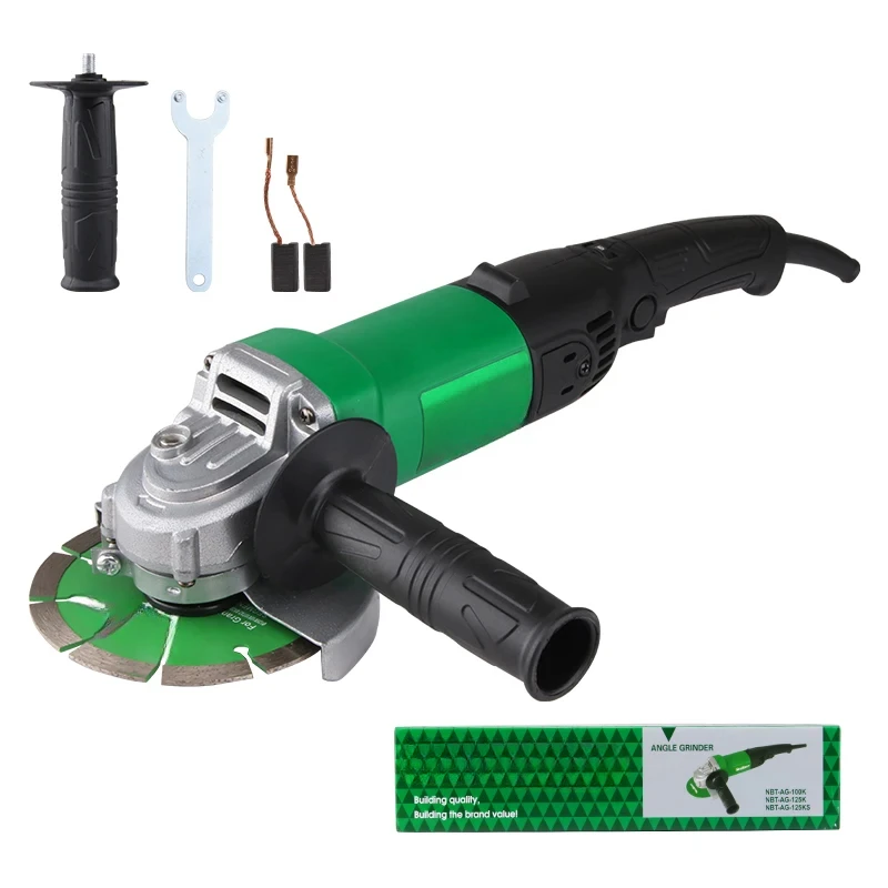 4in/5in Powerful Electric 1000W 12000rpm NBT-AG-125KS Polishing Grinding Cutting Angle Grinder