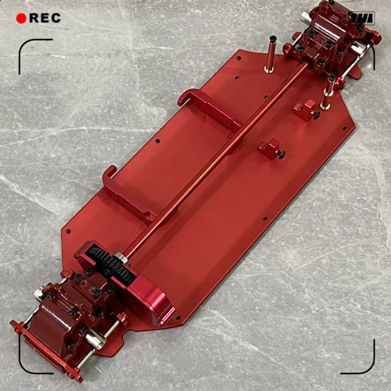 Upgrade metalowa płyta dolna skrzynia biegów różnicowy pakiet napędowy dla WLtoys 1/12 124016 124017 124018 124019 części do zdalnie sterowanego
