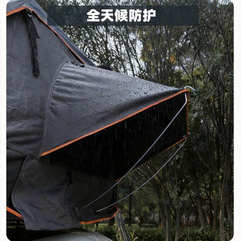 ABS Hard Shell Rooftop Tent 210*210cm Rainproof SUV Car Top Tent Outdoor Camping Vehicle Mounted Tent