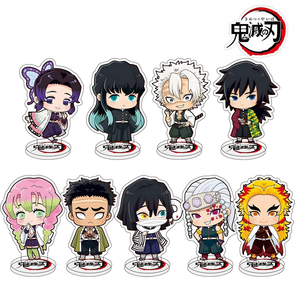 شيطان القاتل: كيميتسو نو يابا الاكريليك حامل شيطان القاتل توكيتورو مويتشيرو نموذج سطح المكتب زخرفة دمية أنيمي هدية للأطفال
