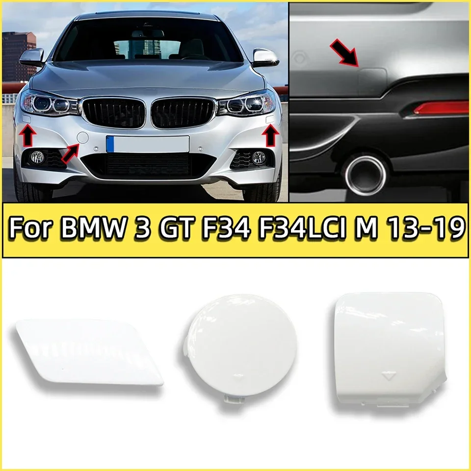 

Headlamp Washer Nozzle Cover Cap Front Rear Bumper Towing Hook Garnish Shell For BMW3 GT Gran Turismo F34 F34LCI M 2013-2019