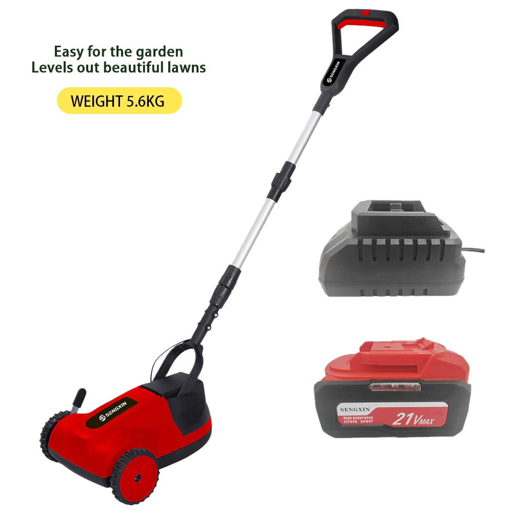 21V Electric Mower Lawn Trimmer Hand-Push Electric Lawn Mower Trimming Machine Home Lithium Weeder Cordless Lawn Trimmer