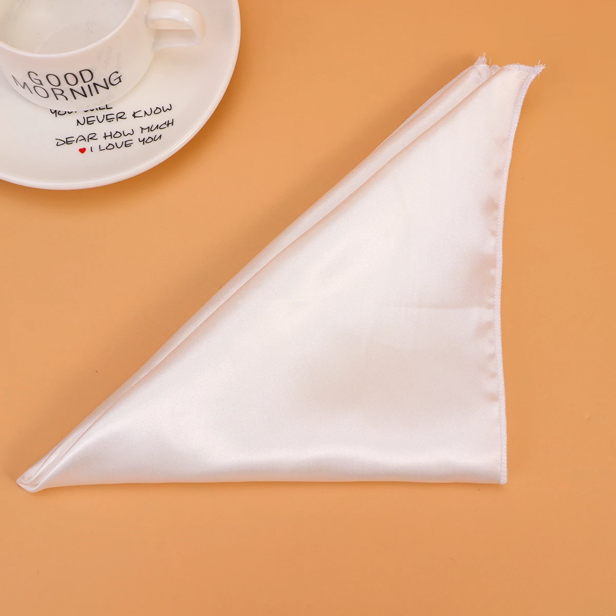 

6Pcs Solid Color Polyester Napkin Cloth Square Design for Home Restaurant Hotel Tableware Pad Placemat 40x40cm Blue