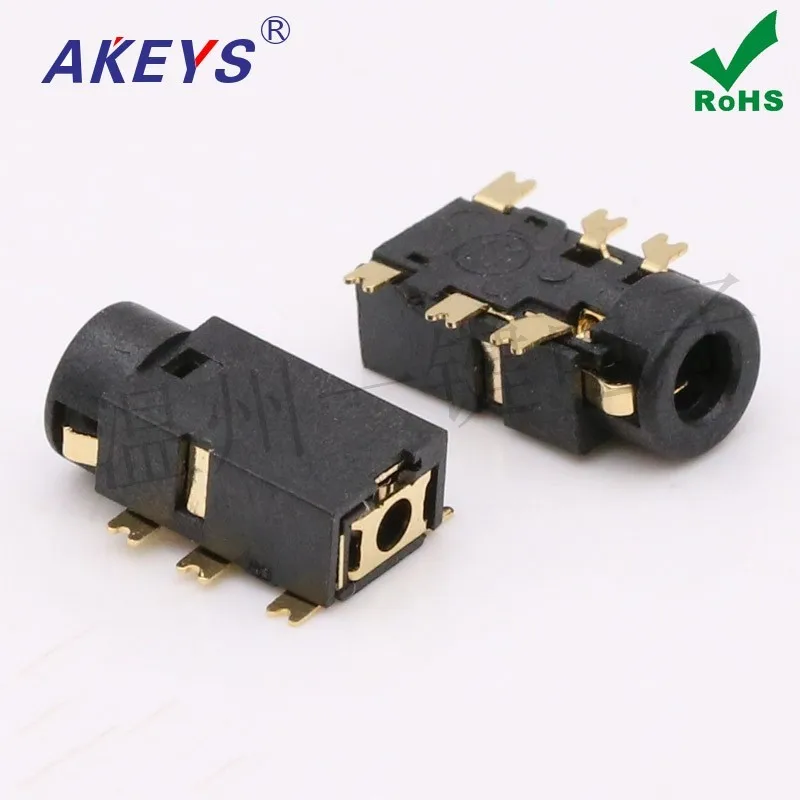 10pcs PJ-256 2.5mm headphone jack audio interface pj256 6 foot patch columnless headphone jack stereo