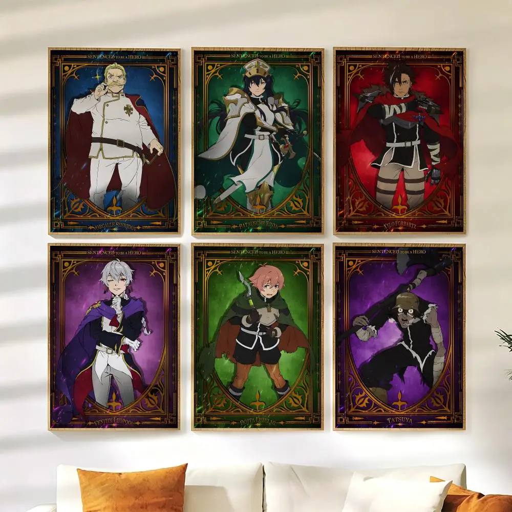 S-Sentenced to Be a Hero Poster Wall Stickers HD Painting Self Adhesive Art Decals for Bedroom Living Room Home Decor