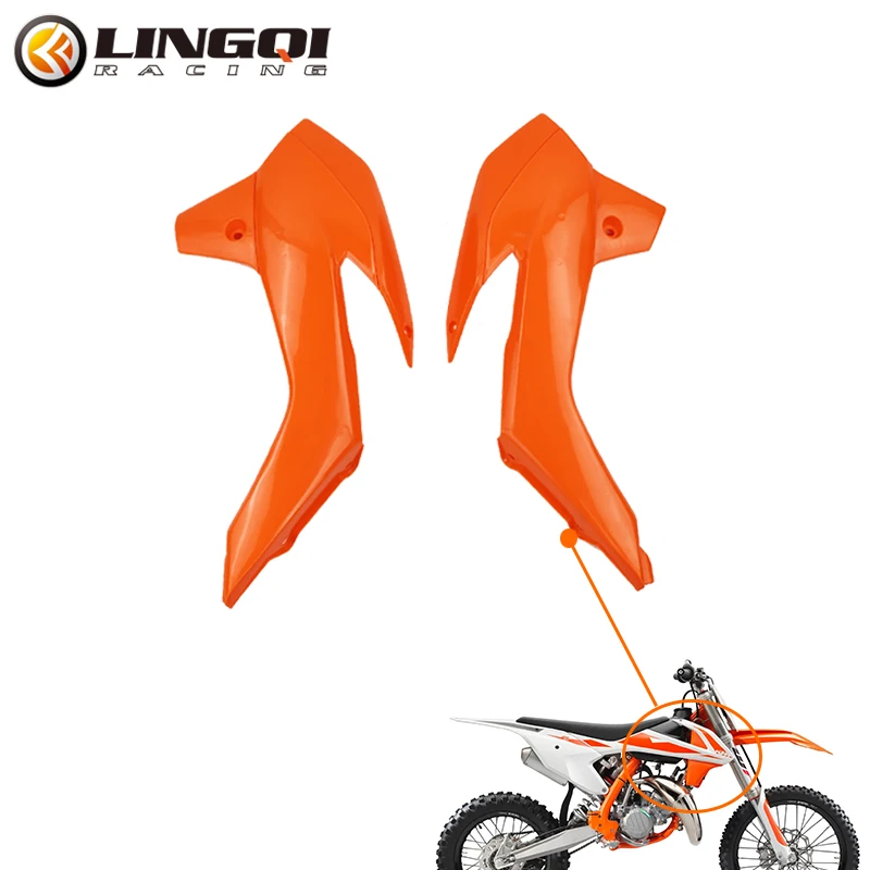 

LingQi Motorcycles Body Plastic Part SX85 Front Side Mudguard Fender For KT 85 2006 To 2012 Off Road Pit Dirt Bike