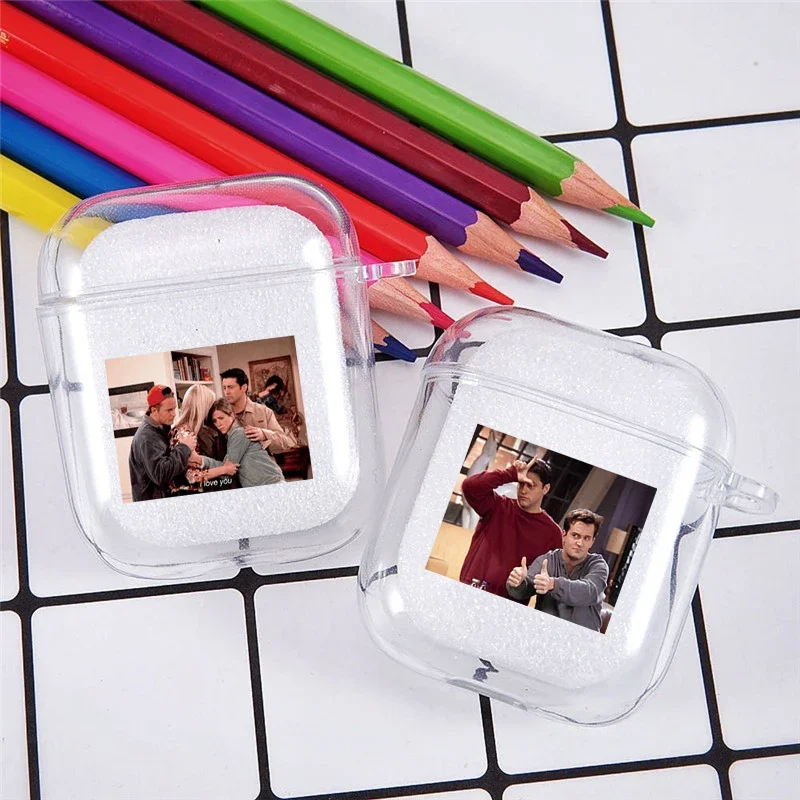 Central Perk Friends TV Earphone Case For Apple AirPods 4 3rd 2 Pro3 Dustproof Transparent Cover For Airpod 1 3 Protective Funda