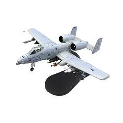 1/100 Scale US A-10 A10 Thunderbolt II Warthog Hog Attack Plane Fighter Diecast Metal Airplane Aircraft Model Children Boy Toy