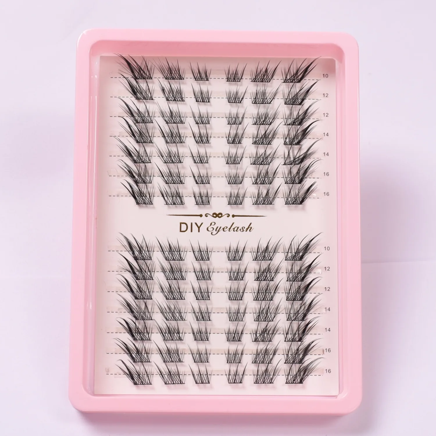 Flauschige Wimpern mit Fuchsaugeffekt, wiederverwendbar, DIY, segmentierte, dicke, geflügelte Wimpernverlängerung für den täglichen Gebrauch – Detail 6