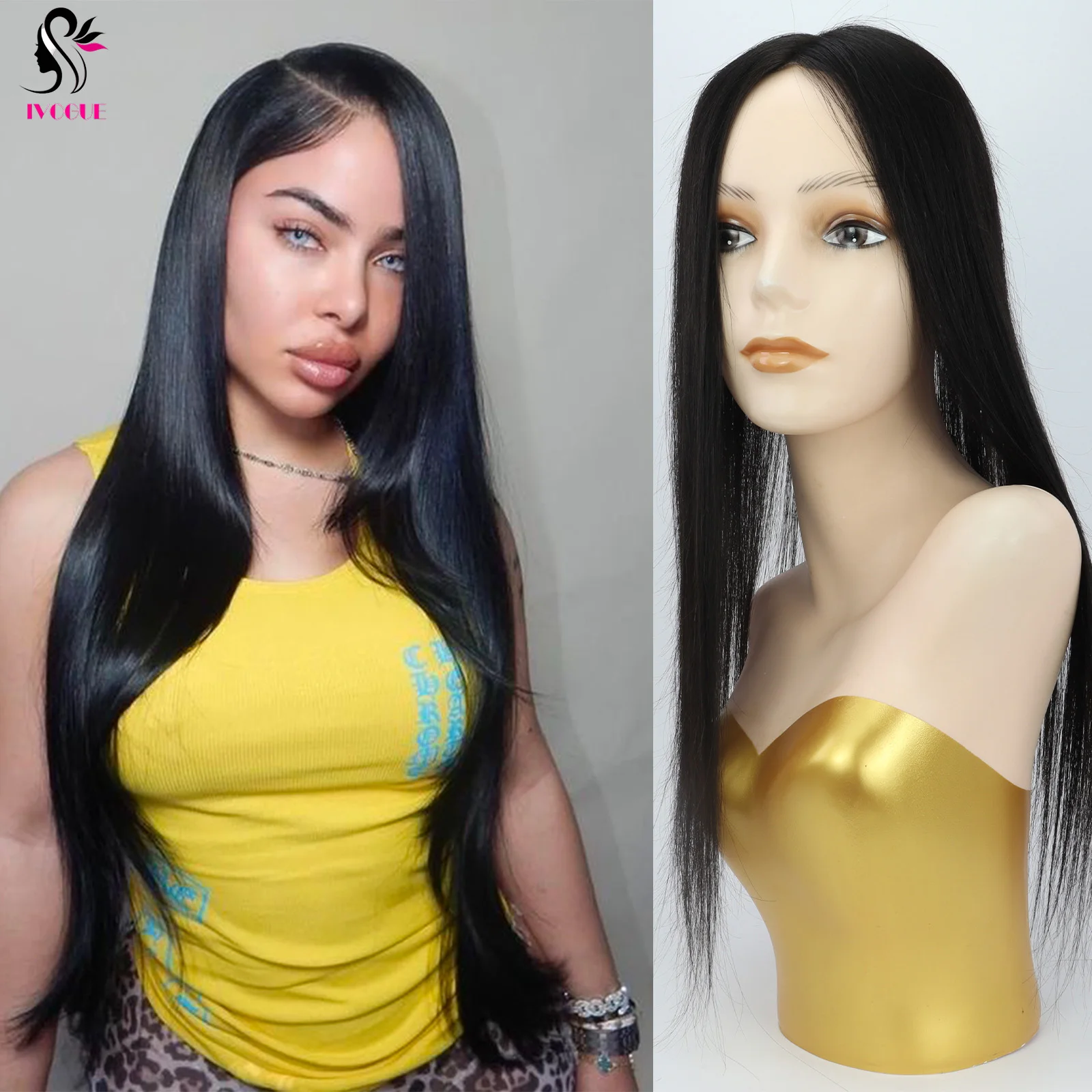 

Улучшенные моно-базовые накладки из натуральных волос для женщин с редеющими волосами, ручной работы, из необработанных волос, дышащие, 14x16 см, мягкие накладки