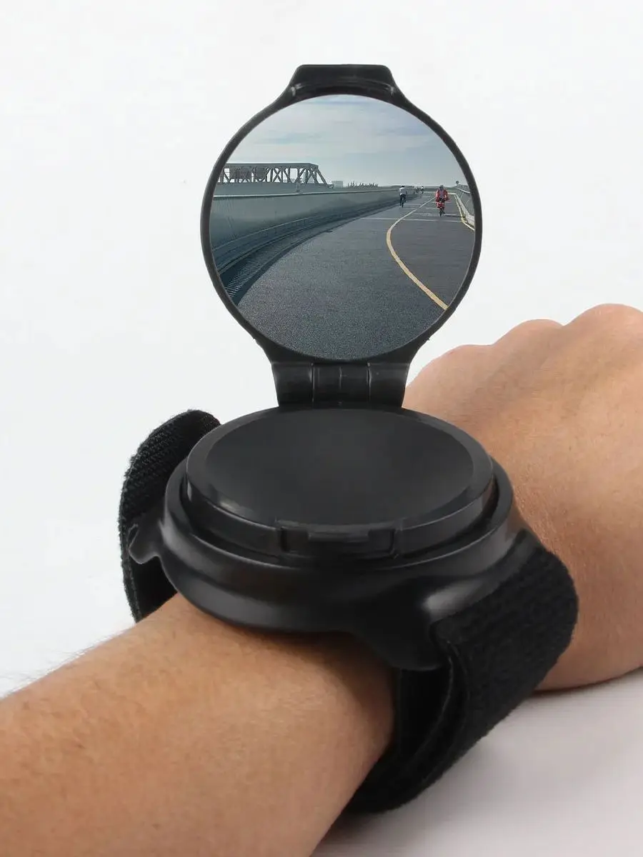 AliExpress 360 Degree Rotating Convex Mirror Bicycle Mirror, Acrylic Lens, Wristband and Arm Band, Bike and Motorcycle Safety Equipment