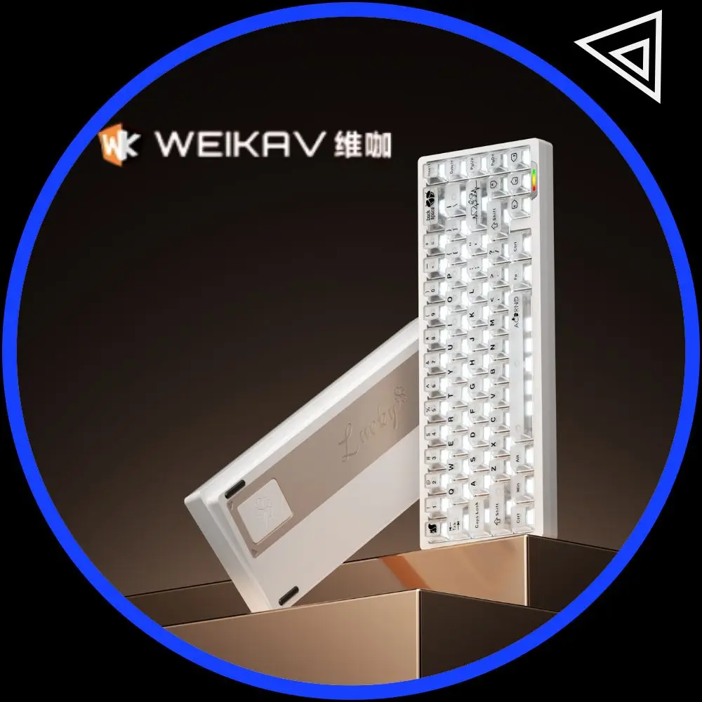 

Weikav Lucky65 V3 Wireless Aluminum Mechanical Keyboard Kit 3 Mode Wired 60% Bluetooth 2.4G RGB Hotswap PC Gaming Keyboard Gift