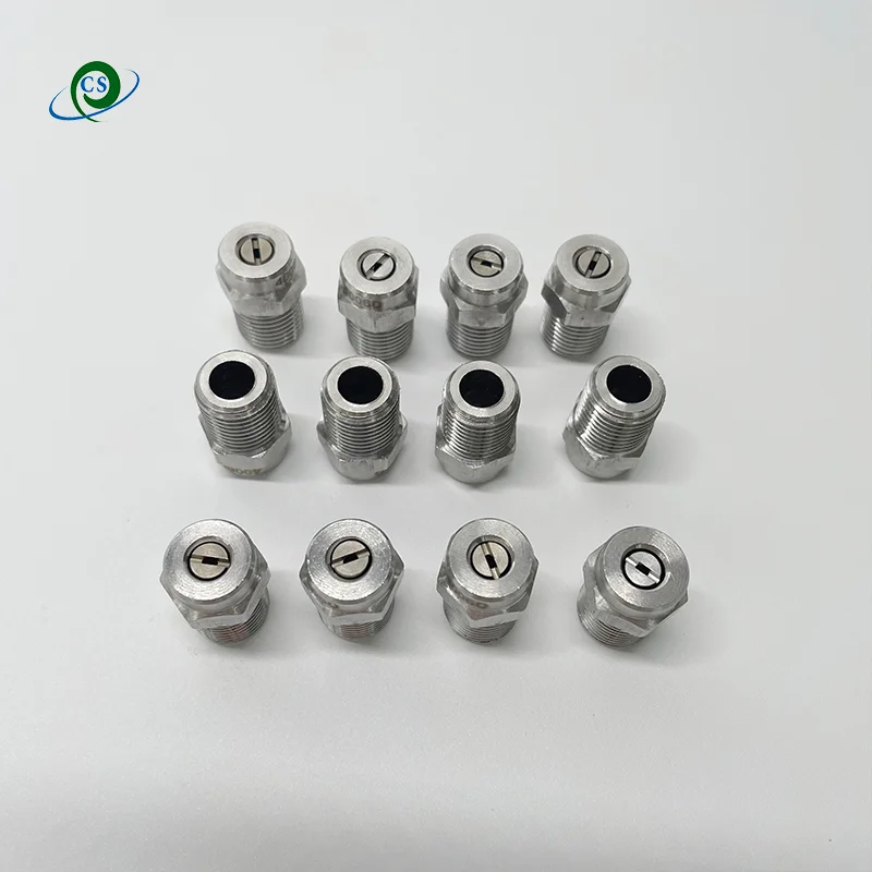 1/4” 25&40 Degree 030 High Pressure Cleaner Washer Accessories Stainless Steel Spray Fan Nozzle Tips Head Rotating Turbo Nozzle