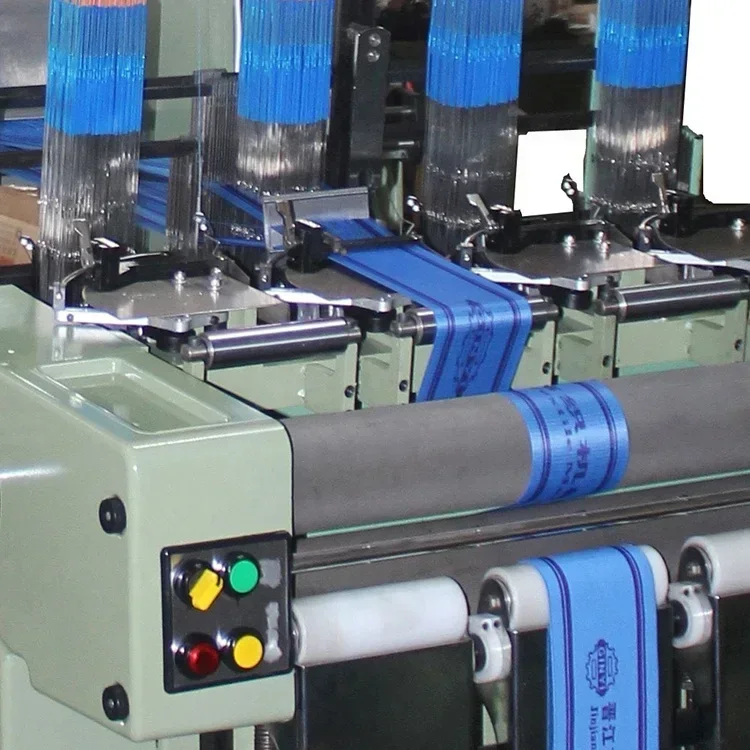 GINYI Factory Price Flat computerized Narrow Fabric Elastic Band Woven Clothing Label Computerized Jacquard Weaving Loom Machine