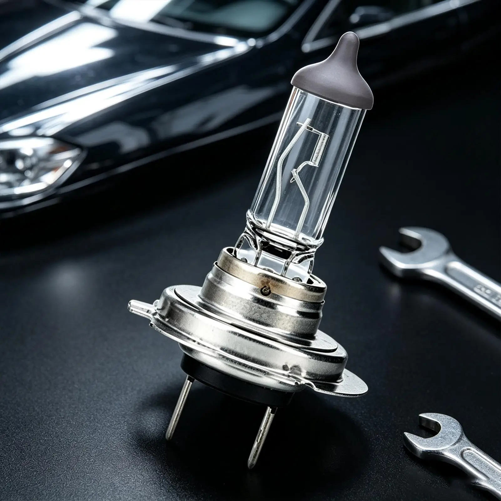 Headlight Bulb Universal Weatherproof Anti-Shock Head Lamps Night Driving Warning Light For Roadtrip Commute Travel Highway