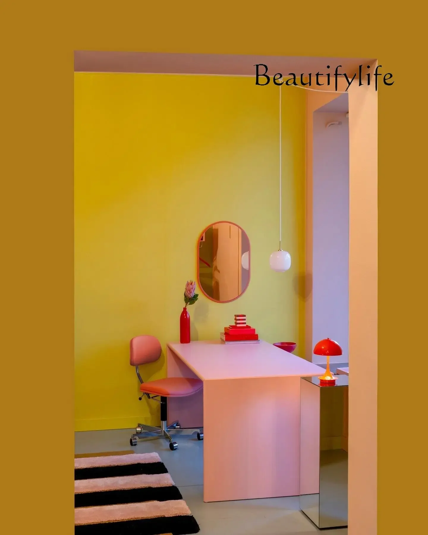 Designer desk Home against the wall Computer desk Multifunctional office Writing desk High-end fashion