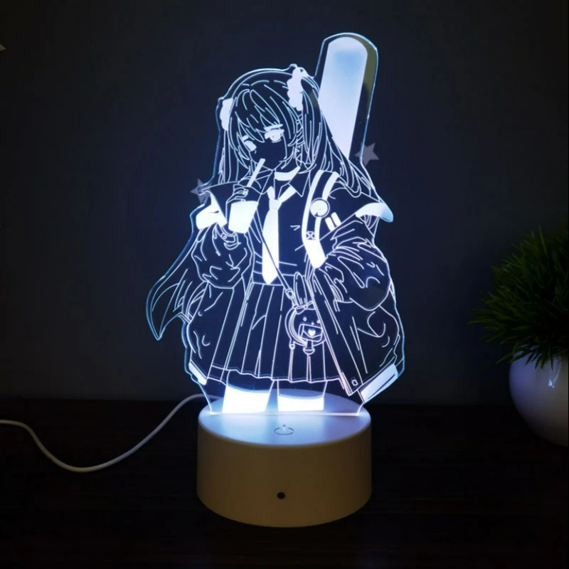 Movie Animation Hatsune Miku Peripheral Anime LED Night Light Room Night Lighting USB Charging Luminous Accessories