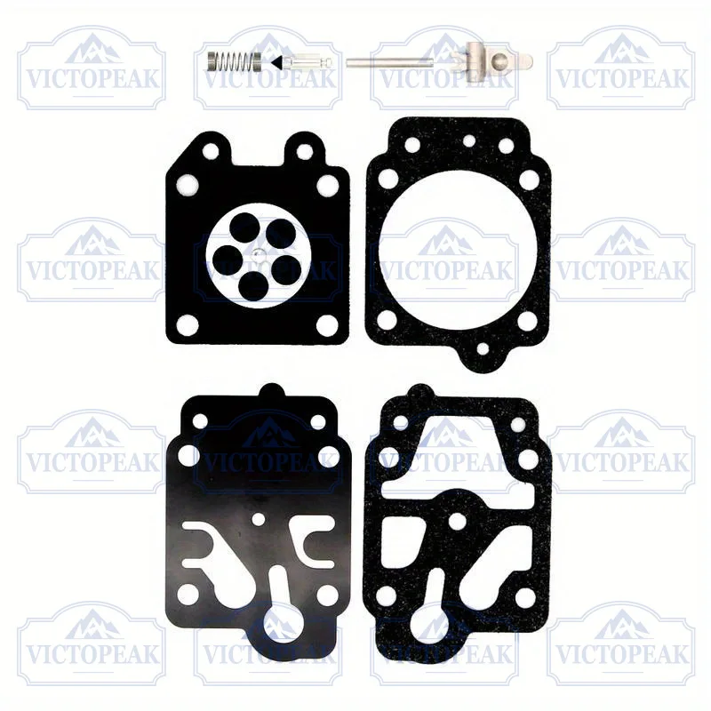 Replacement 8-Piece Set Carburetor Diaphragm Rebuild Kit For 26cc 33cc 43cc 49cc 52cc Garden Tool Parts