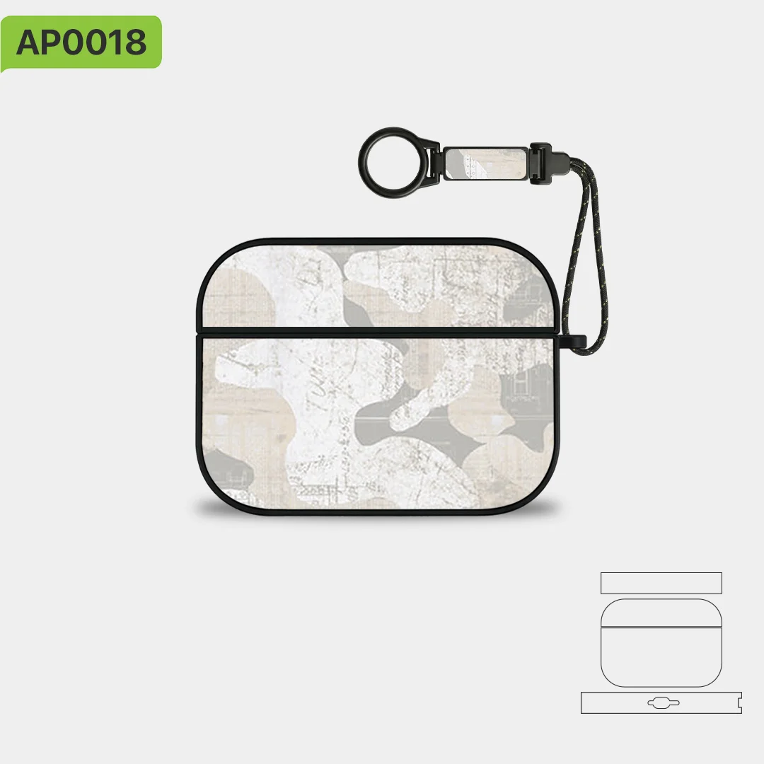 

Чехол премиум-класса для Airpodspro3/pro 2, с кольцевым держателем и наклейкой на кожу, легкий, устойчивый к падениям и царапинам