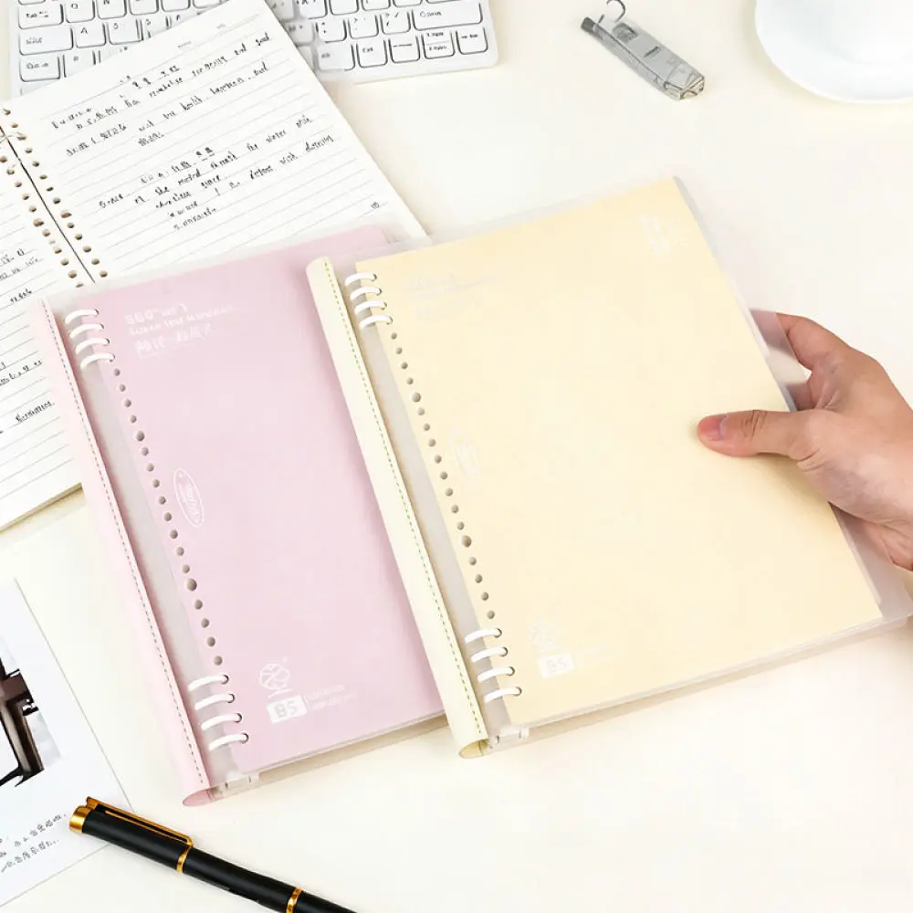 Pastel Soft Cover B5 Loose Leaf Planner For For Mengjin Writing Journal Notebook Foldable Diary Office Stationery Organizer