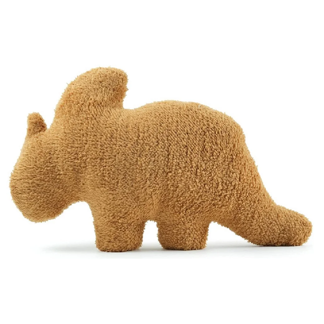 Nueva almohada de pepita Dino, almohada de felpa de pepita de pollo, almohada de peluche de dinosaurio de dibujos animados, Animal relleno de peluche para niños, regalo para bebé