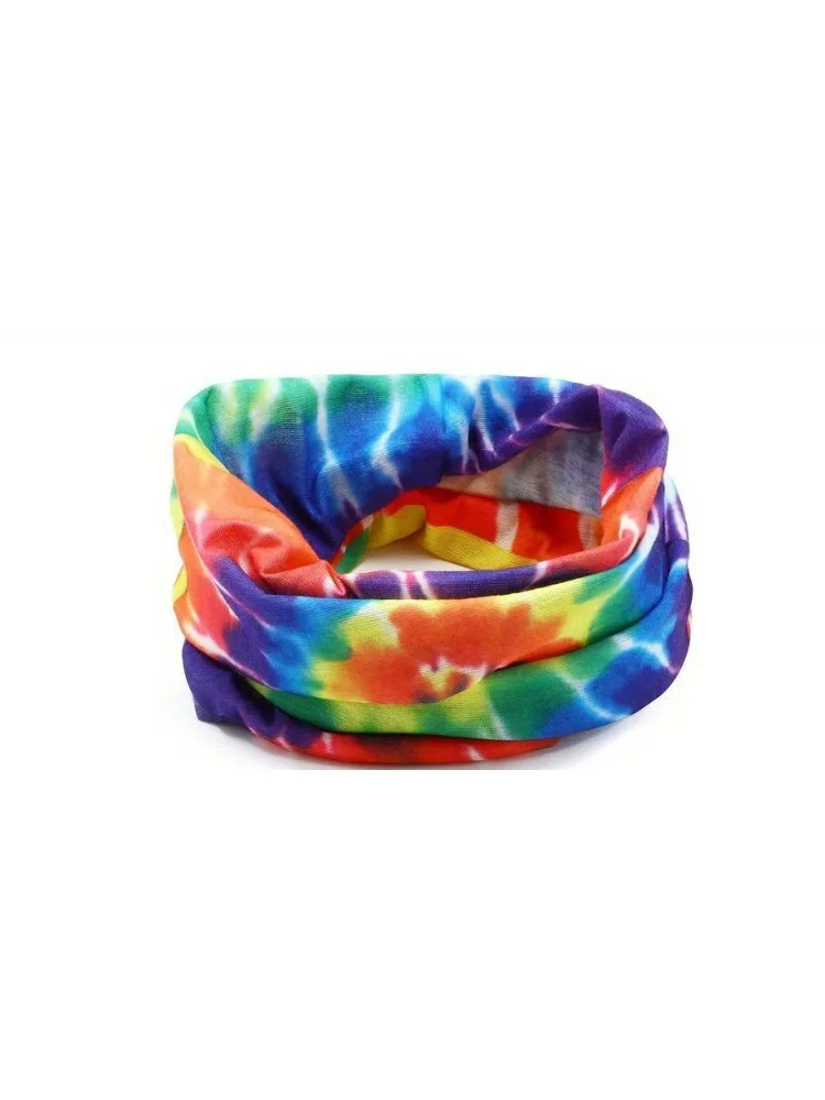 Complete set of hippie clothing set including peace sign necklace headband sunglasses themed party (Type A) Medium style image 2